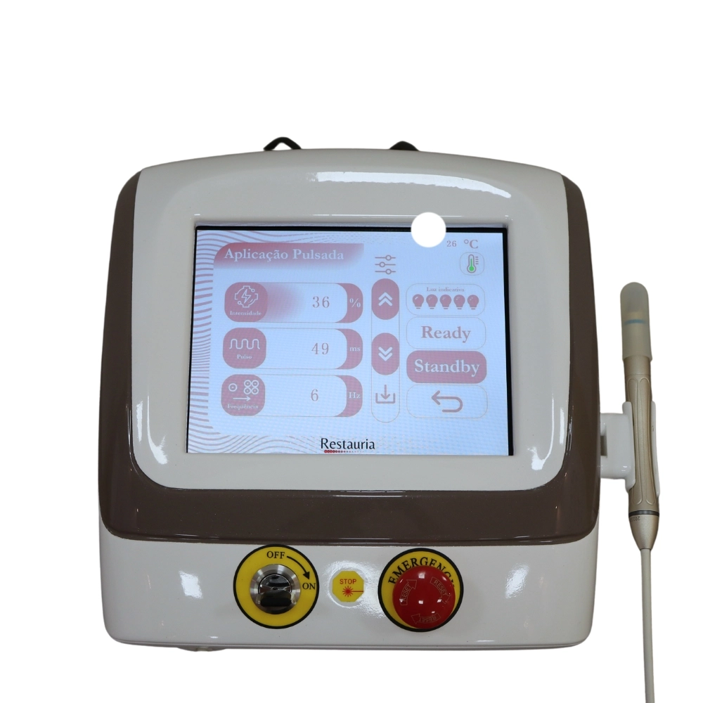 Restauria Bioset - painel de controle do laser vascular