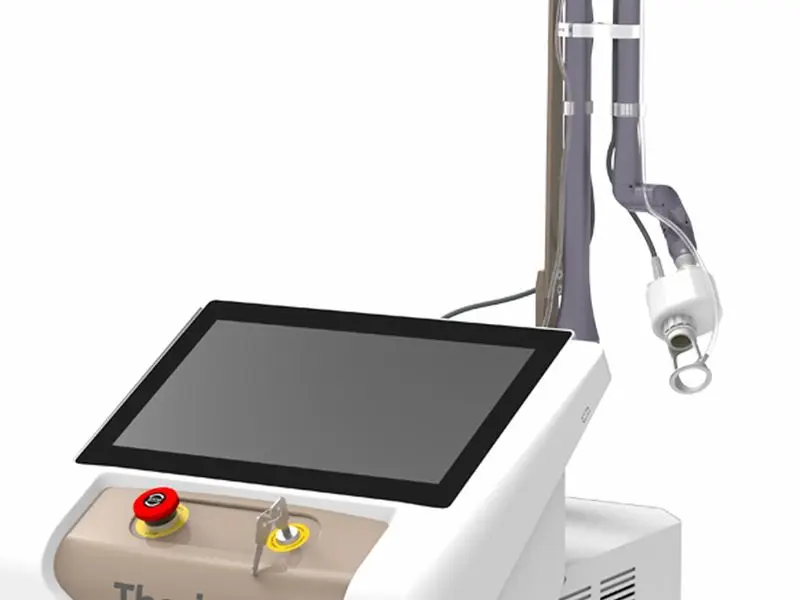 Therion CO2 HTM - detalhe da manopla e display touch