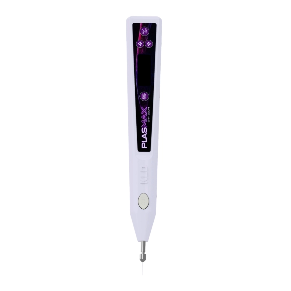 Plasmax KLD - vista frontal da caneta com display