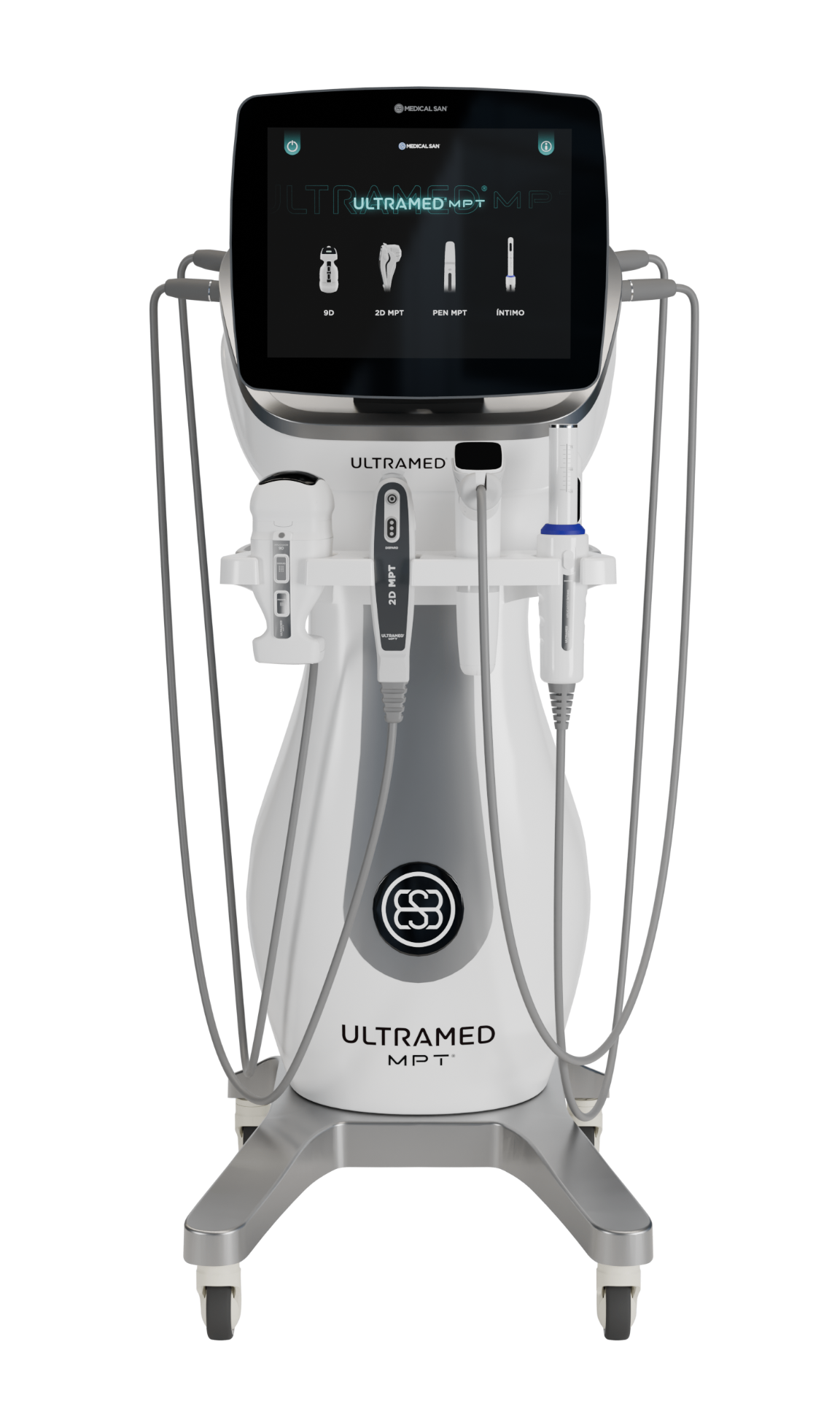 Ultramed MPT Full Medical San - vista frontal com 4 manoplas