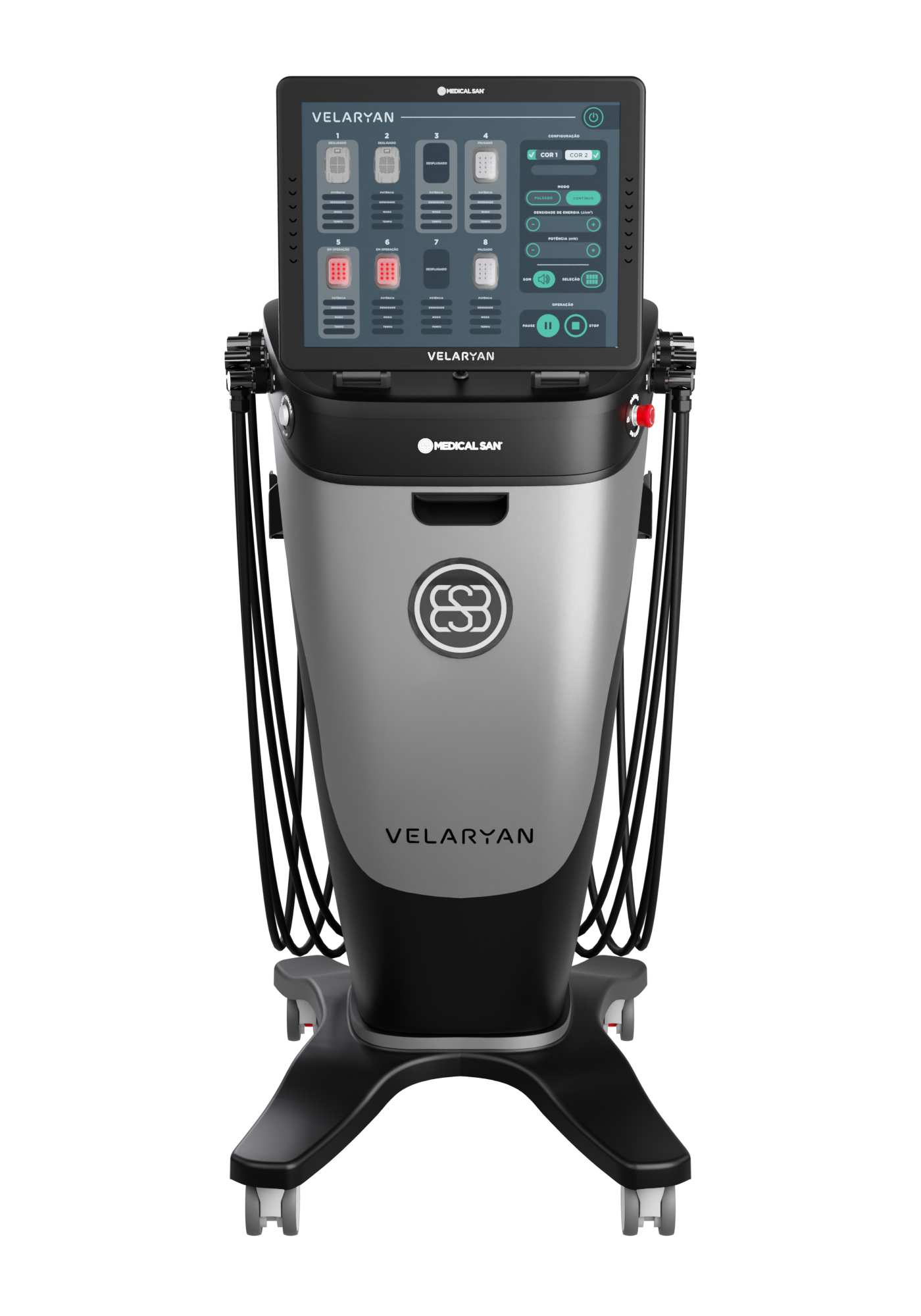Velaryan Medical San - vista frontal com display e manoplas