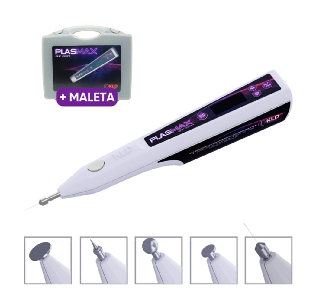 Plasmax KLD - caneta portátil com maleta e 5 ponteiras