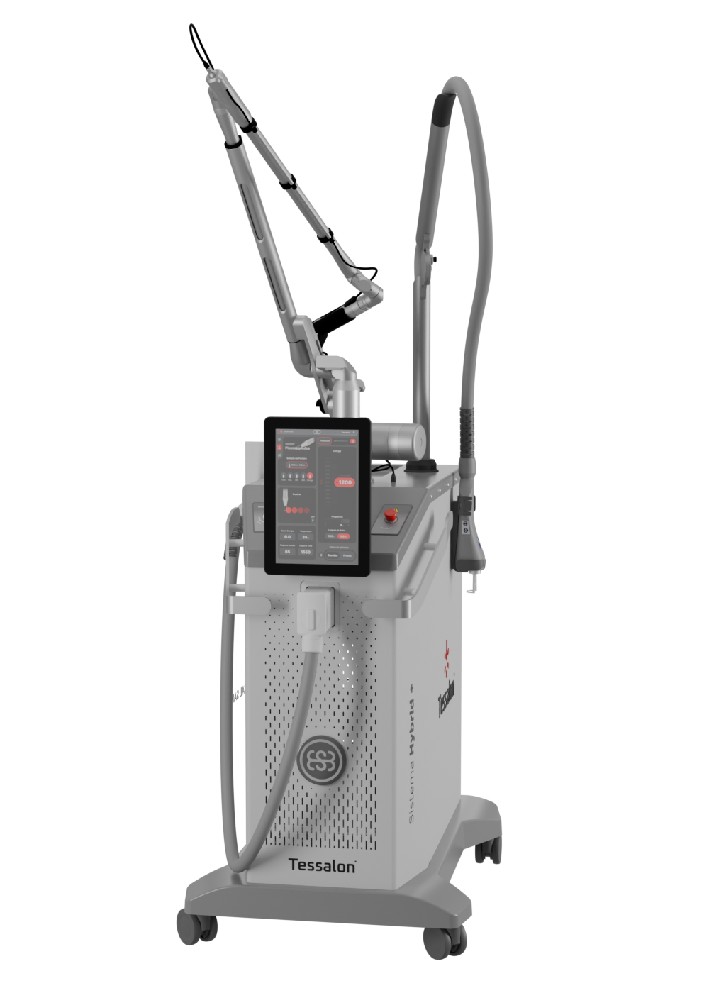 Tessalon Pico Medical San - vista em perspectiva com braço articulado e aplicadores
